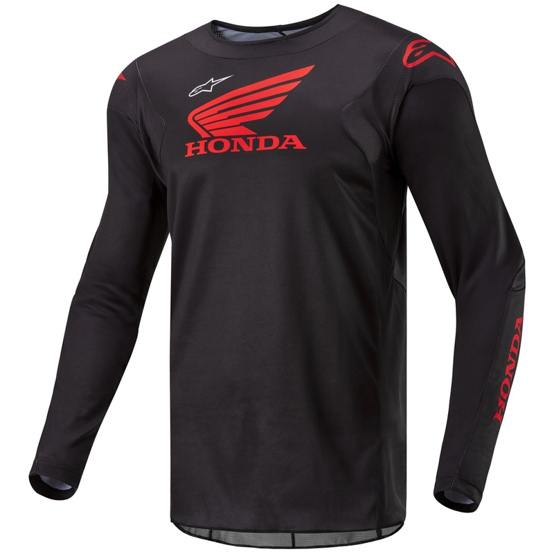 Motocross majica Alpinestars Racer Iconic Honda Collection crno-crvena