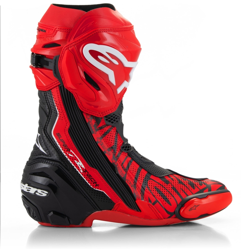 Alpinestars Supertech R Vented motociklističke čizme ograničeno izdanje Francesco Bagnaia crveno-crne