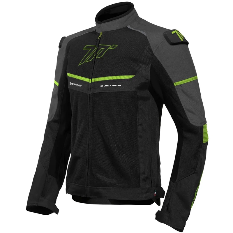 Motociklistička jakna Seventy Degrees SD-JR60 Thunder crno-fluo žuta