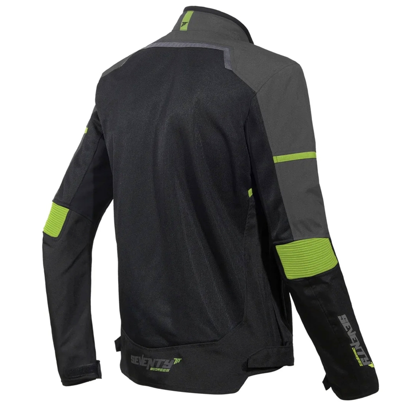 Motociklistička jakna Seventy Degrees SD-JR60 Thunder crno-fluo žuta