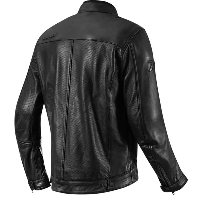 Klasična kožna motociklistička jakna Seventy Degrees SD-JL4 Legend Crna