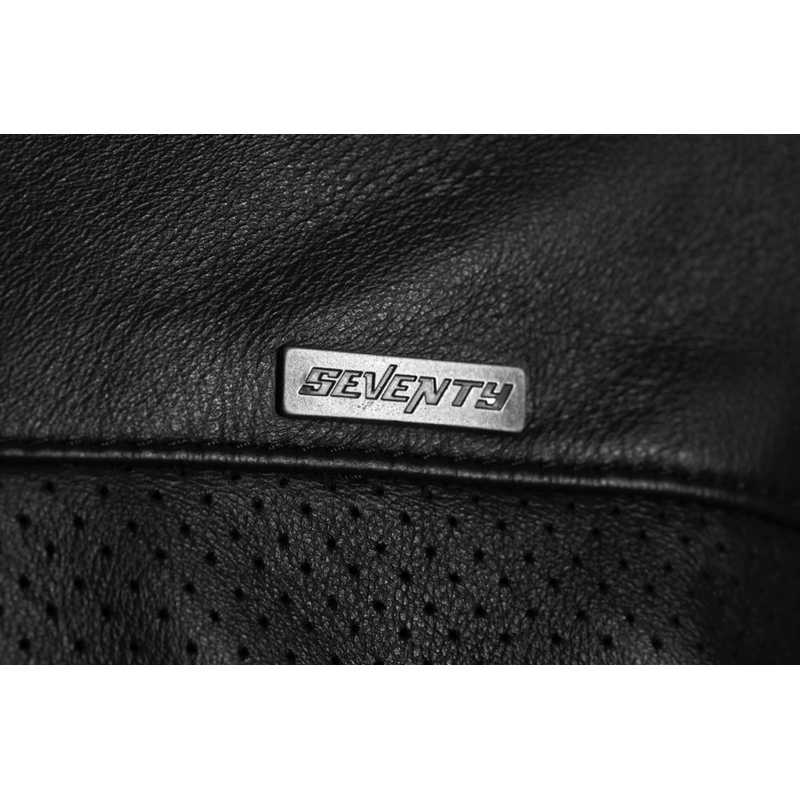 Klasična kožna motociklistička jakna Seventy Degrees SD-JL4 Legend Crna