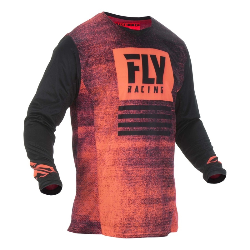 FLY Racing Kinetic NOIZ 2019 Motocross dres - SAD Crno-Fluo Red rasprodaja