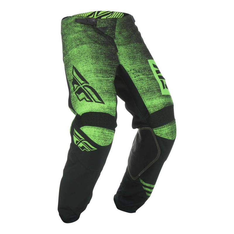 FLY Racing Kinetic NOIZ Motocross hlače 2019. - SAD crno-fluo zelena rasprodaja