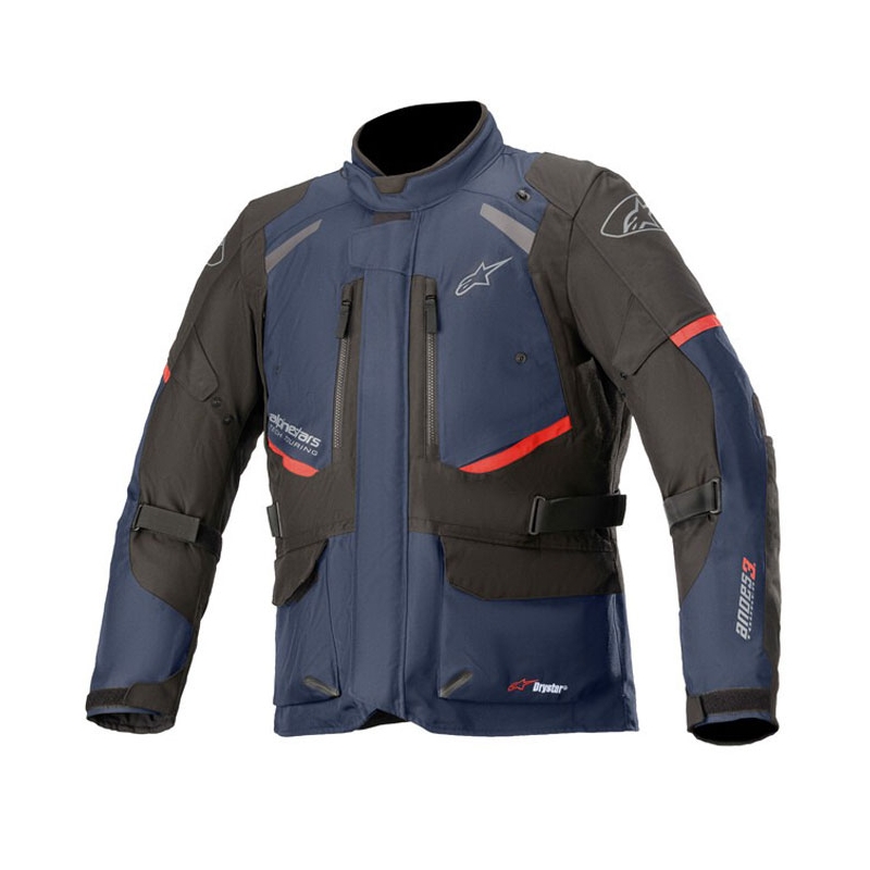 Alpinestars Andes Drystar motociklistička jakna tamnoplava-crno-crvena