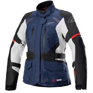 Alpinestars Stella Andes Drystar ženska motociklistička jakna tamnoplava-crna-svijetlo siva-crvena