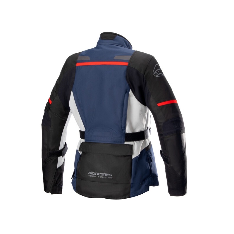 Alpinestars Stella Andes Drystar ženska motociklistička jakna tamnoplava-crna-svijetlo siva-crvena