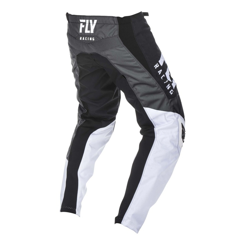 2019 FLY Racing F-16 motocross hlače - SAD crno-bijelo-siva rasprodaja