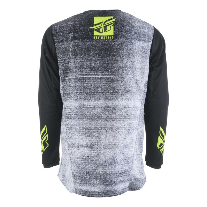 FLY Racing Kinetic NOIZ 2019 Motocross Jersey - SAD Black-Fluo Yellow rasprodaja