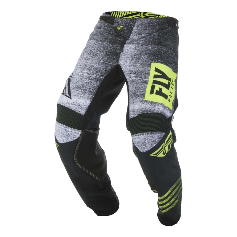 Motocross hlače FLY Racing Kinetic NOIZ 2019 - USA crno-fluo žute