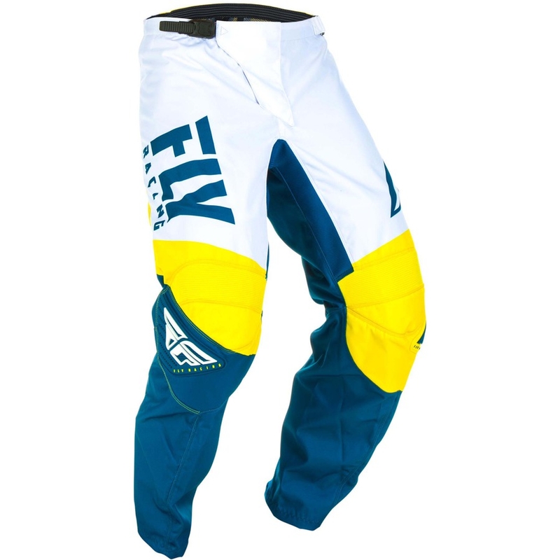 2019 FLY Racing F-16 motocross hlače - žuto-bijelo-plave rasprodaja