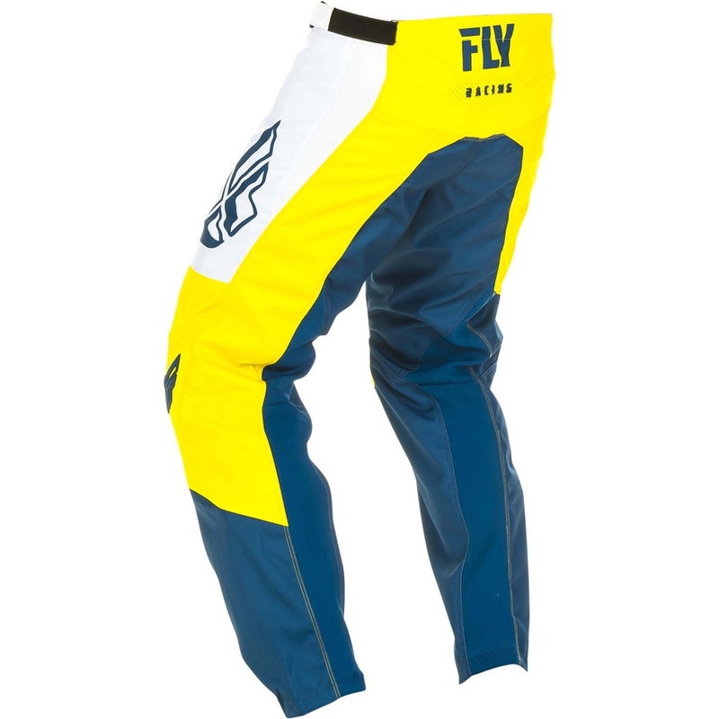 2019 FLY Racing F-16 motocross hlače - žuto-bijelo-plave rasprodaja