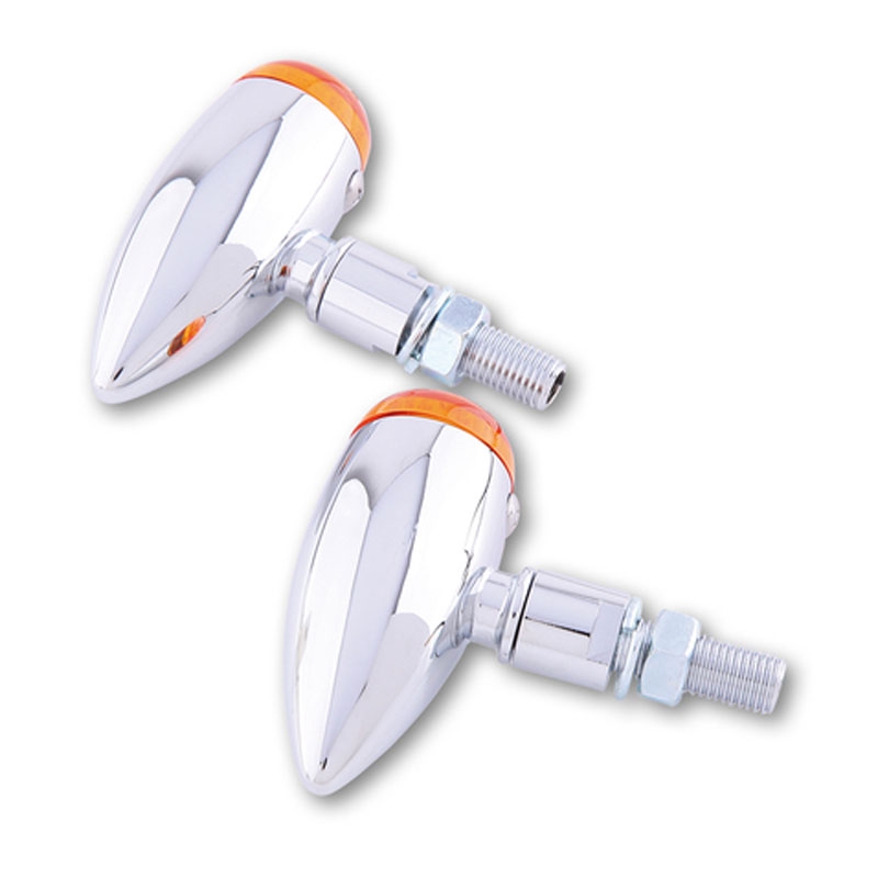 Žmigavci za motocikle Highsider Smart Micro-bullet krom