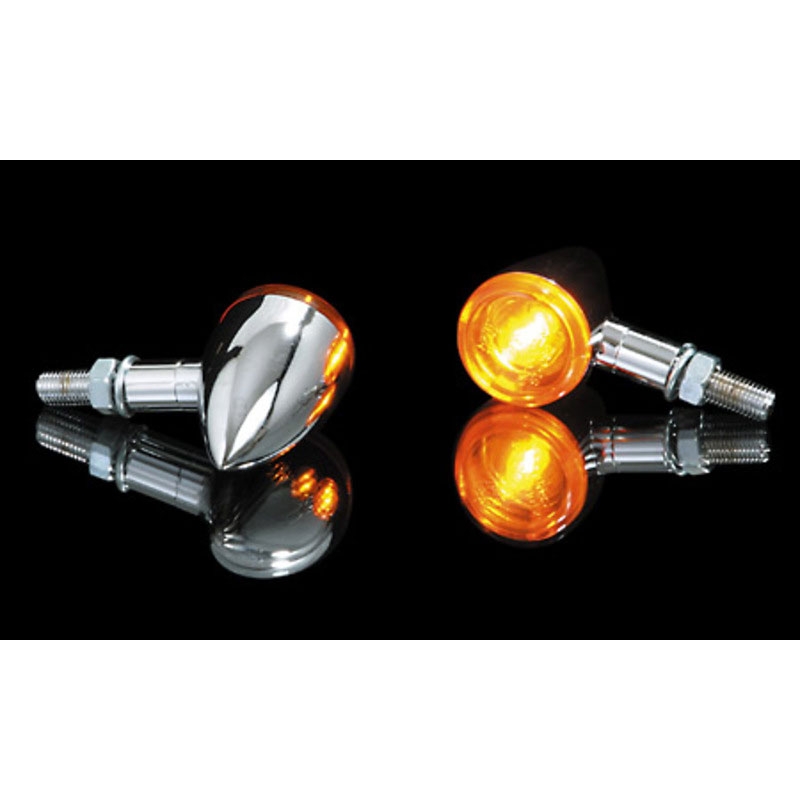Žmigavci za motocikle Highsider Smart Mini Bullet krom