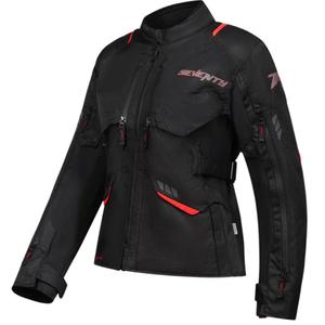 Ženska motoristička jakna Seventy Degrees SD-JT69 Tanami crno-crvena