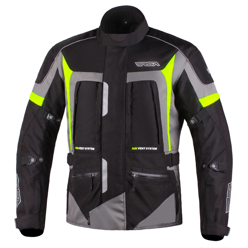 Motociklističke jakne RSA Desert Black-Grey-Fluo Yellow rasprodaja