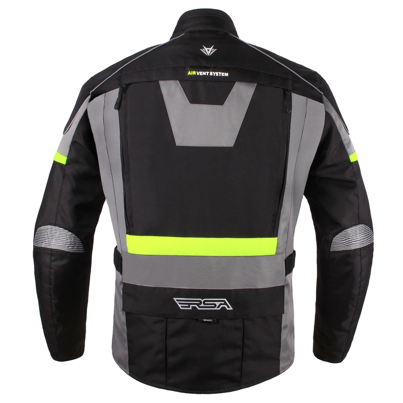 Motociklističke jakne RSA Desert Black-Grey-Fluo Yellow rasprodaja