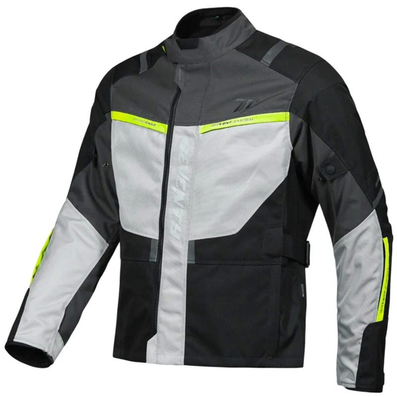 Seventy Degrees SD-JT83 Tonale motociklistička jakna crno-siva-fluo žuta
