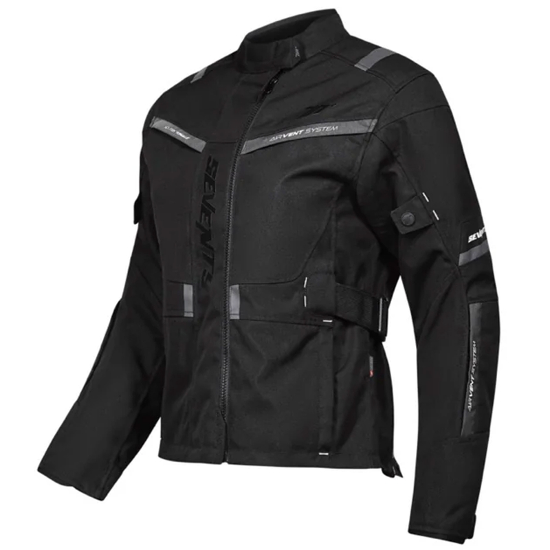 Ženska motoristička jakna Seventy Degrees SD-JT85 Tonale crna
