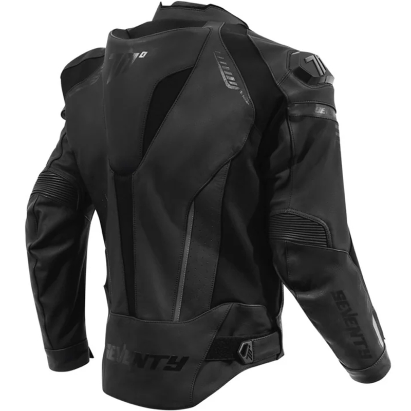 Seventy Degrees SD-JL24 Spoiler kožna motociklistička jakna crna