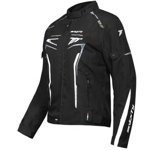 Ženska motociklistička jakna Seventy Degrees SD-JR67 Piston crno-sivo-bijela