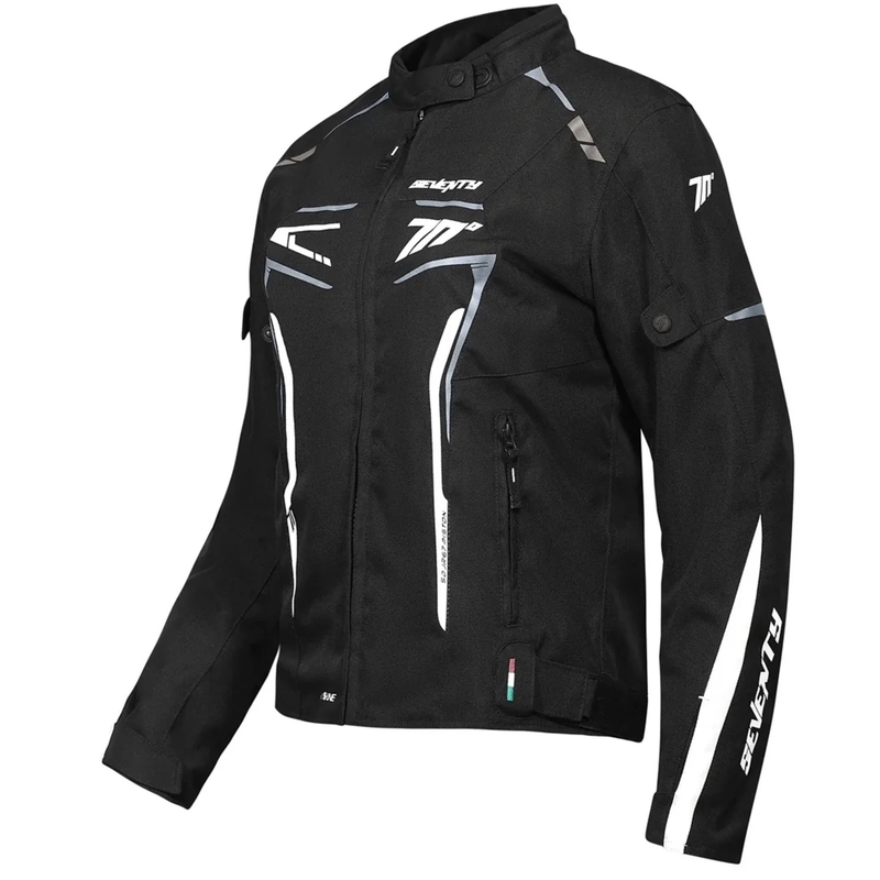 Ženska motociklistička jakna Seventy Degrees SD-JR67 Piston crno-sivo-bijela