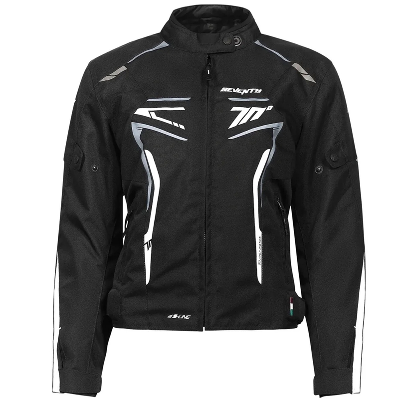 Ženska motociklistička jakna Seventy Degrees SD-JR67 Piston crno-sivo-bijela