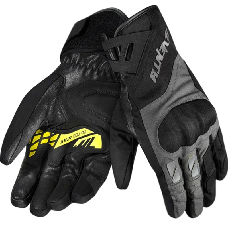 Motociklističke rukavice Seventy Degrees SD-T55 Atak crno-fluo žute