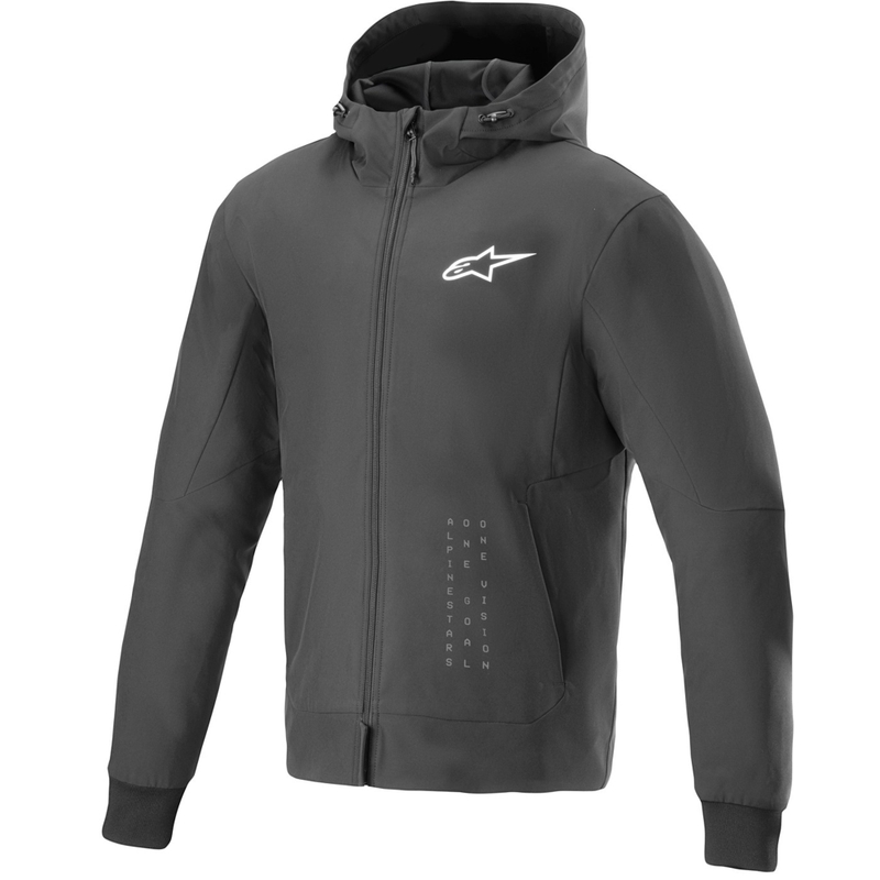 Alpinestars Radium Tech Hoodie motociklistička majica crno-bijela