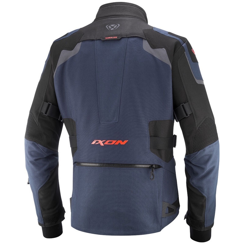 IXON Odin motociklistička jakna plavo-crno-fluo crvena