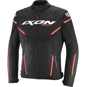 IXON Striker 2 motoristička jakna crno-bijelo-crvena