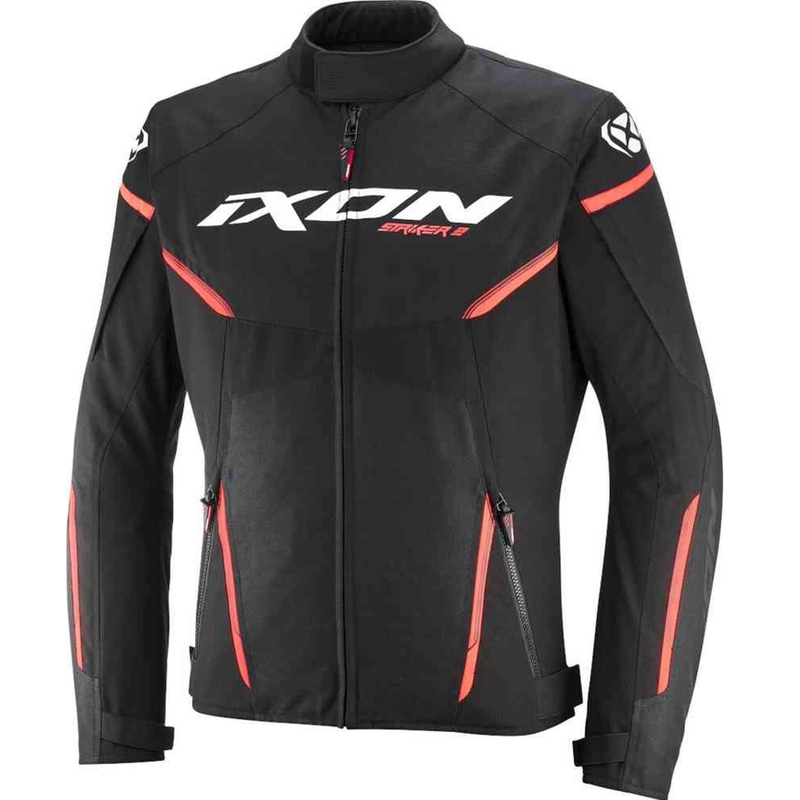 IXON Striker 2 motociklistička jakna crno-bijelo-crvena