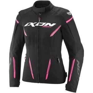 Ženska motoristička jakna IXON Striker 2 Lady crno-roza