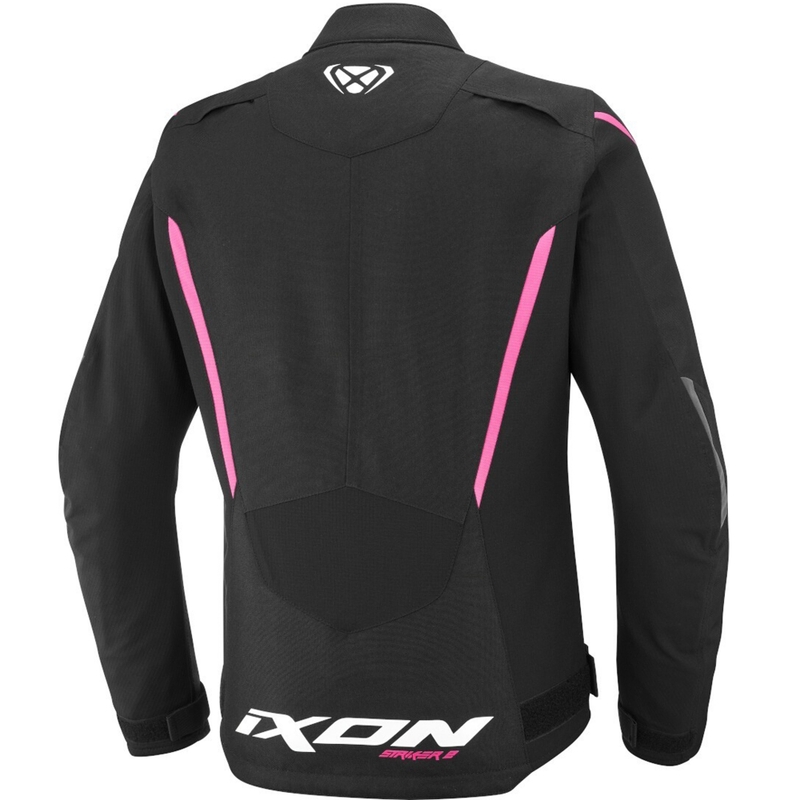 Ženska motociklistička jakna IXON Striker 2 Lady crno-roza