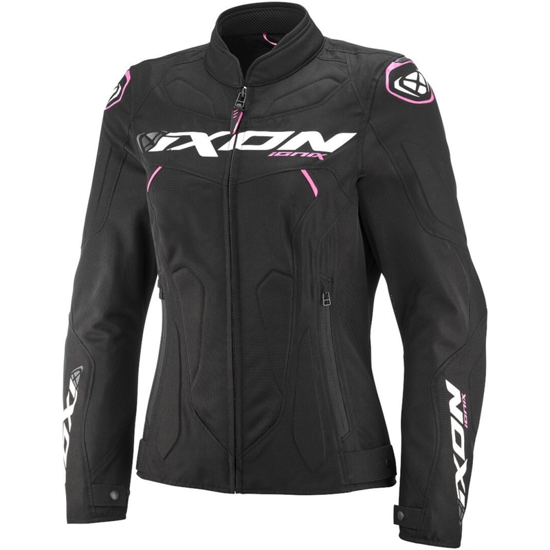 Ženska motociklistička jakna IXON Ionix Lady crno-roza
