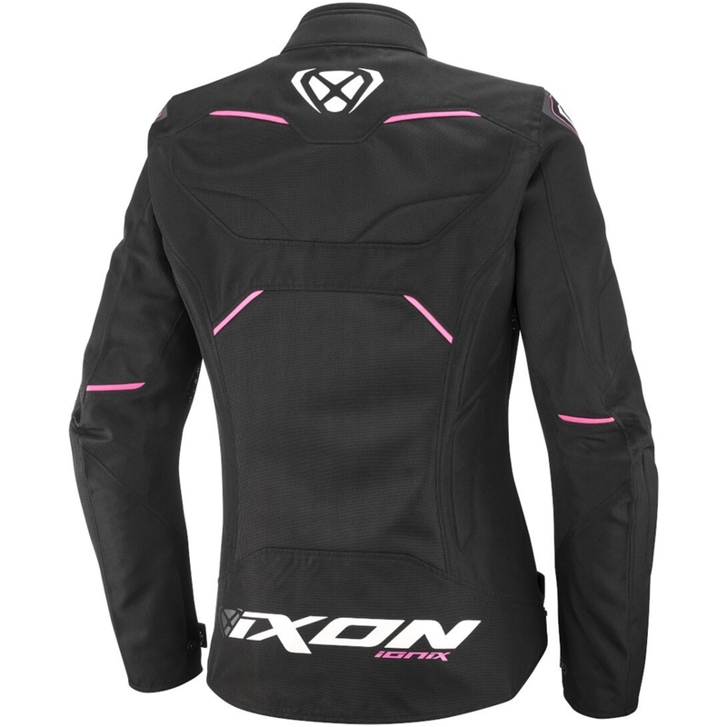 Ženska motociklistička jakna IXON Ionix Lady crno-roza
