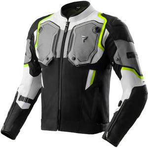 Rebelhorn Borg II motociklistička jakna crno-sivo-fluo žuta