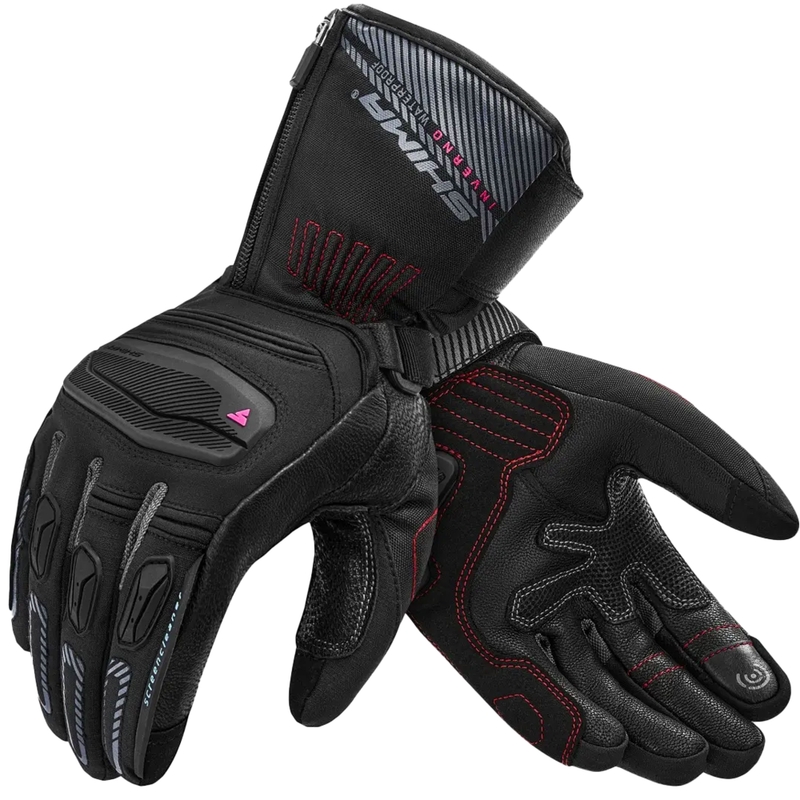 Ženske moto rukavice Shima Inverno crne