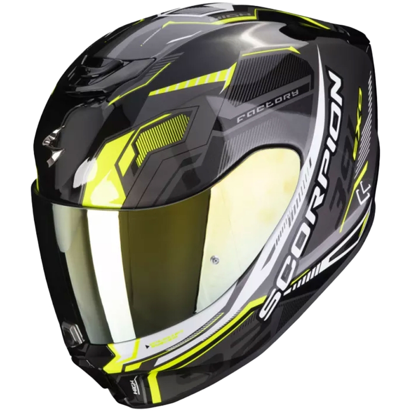 Integralna motociklistička kaciga Scorpion EXO-391 Haut crna-srebrna-neon žuta rasprodaja