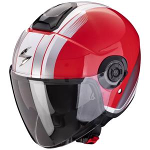 Otvorena motociklistička kaciga Scorpion EXO-CITY II VEL crveno-bijela