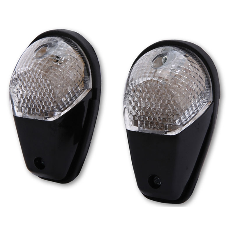 Pokazivač smjera za motocikl Highsider Smart LED crno-prozirni