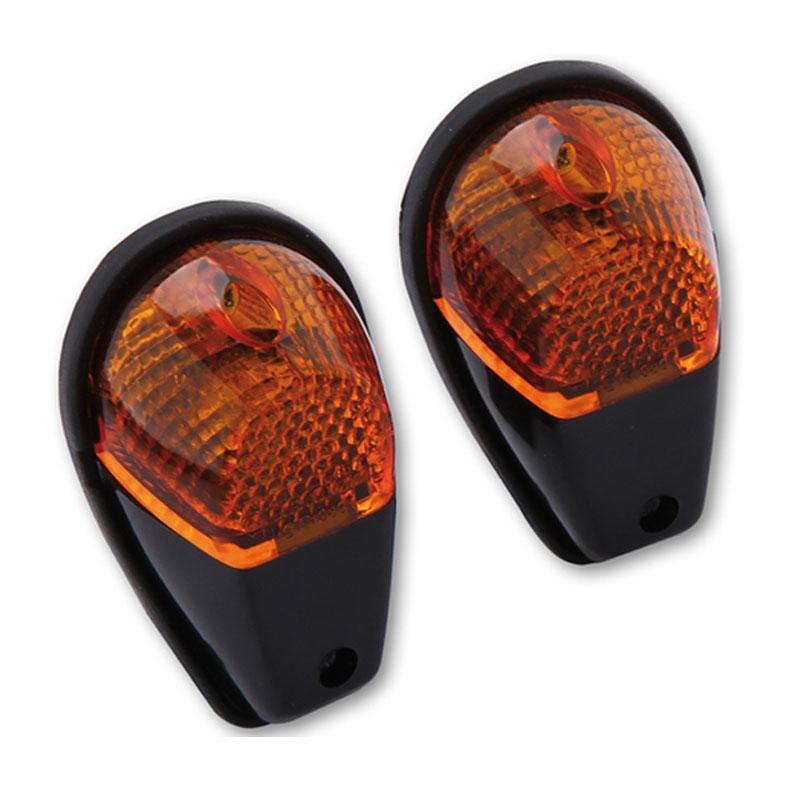 Pokazivač smjera za motocikl Highsider Smart 12V/21W crno-narančasti
