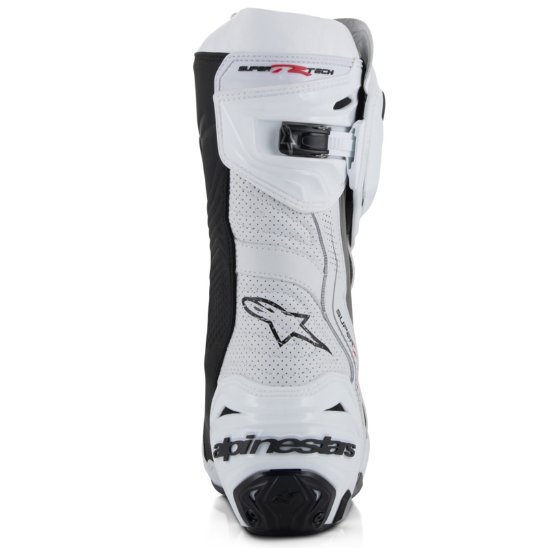 Alpinestars Supertech R Vented motociklističke čizme bijelo-svijetlosivo-crne
