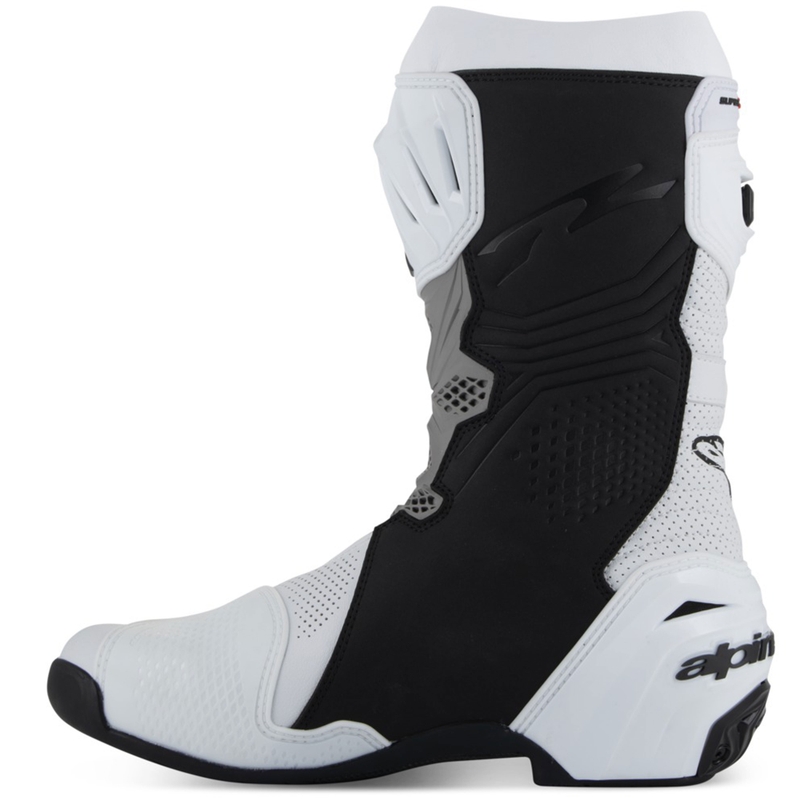 Alpinestars Supertech R Vented motociklističke čizme bijelo-svijetlosivo-crne
