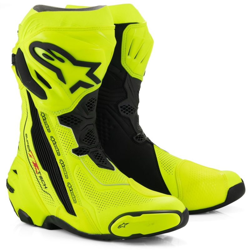 Alpinestars Supertech R Vented motociklističke čizme fluo žuto-crne