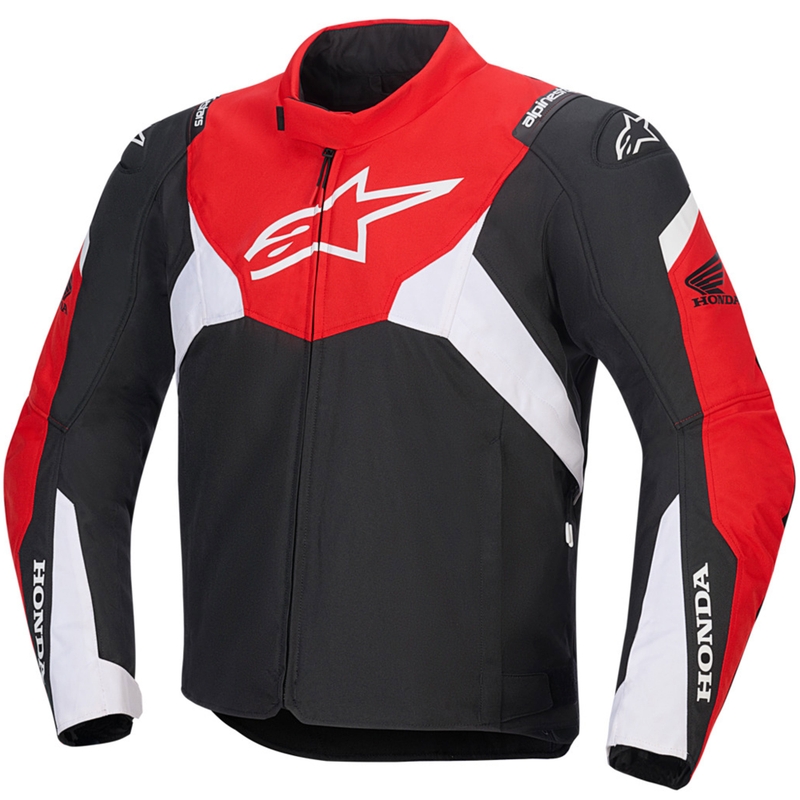 Alpinestars T-Jaws V4 Vodootporna motociklistička jakna Honda kolekcija crno-crveno-bijela