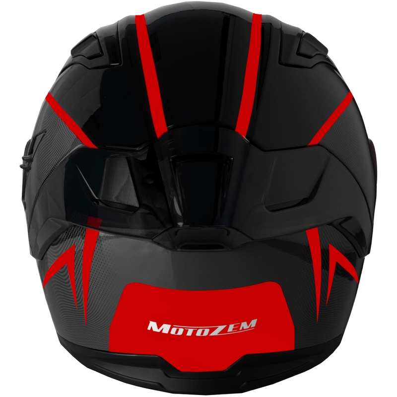 Motozem Guardian integralna motociklistička kaciga crno-crvena - II. kvaliteta