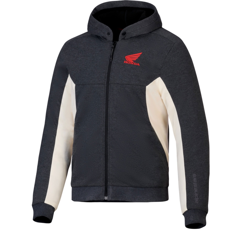 Alpinestars Chrome V3 Sport Hoodie Hoodie Honda Collection tamno siva-krem-crvena