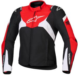 Alpinestars Stella T-Jaws V4 Vodootporna Ženska Moto Jakna Honda Kolekcija Crno-Crveno-Bijela