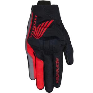 Alpinestars Reef V2 motociklističke rukavice Honda kolekcija crno-crveno-sive